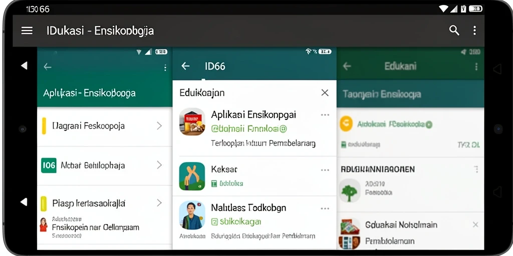 Tampilan antarmuka aplikasi ID66 yang intuitif dan informatif.