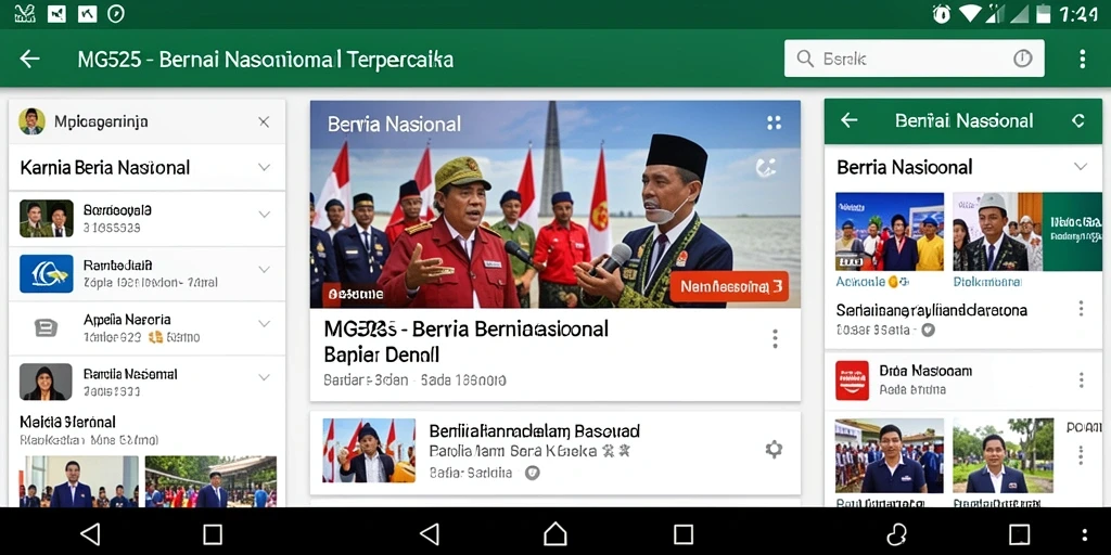 Tampilan antarmuka aplikasi MG525 yang modern dan informatif.