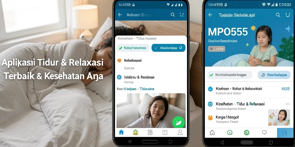 Tampilan antarmuka MPO555 dengan fitur Tidur & Relaksasi yang sederhana dan efektif.