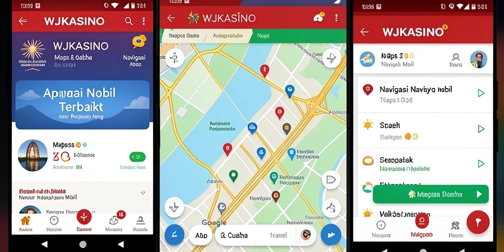 Antarmuka WJKASINO yang intuitif dan fungsional untuk Navigasi Mobil.